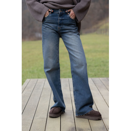 ДЖИНСИ WIDE LEG СИНІЙ WL 534