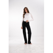 ДЖИНСИ WIDE LEG ЧОРНІ WL 527