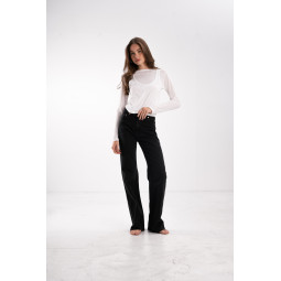 ДЖИНСИ WIDE LEG ЧОРНІ WL 527