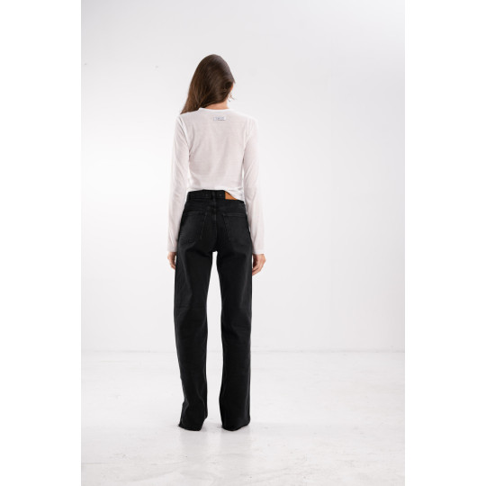 ДЖИНСИ WIDE LEG ЧОРНІ WL 527