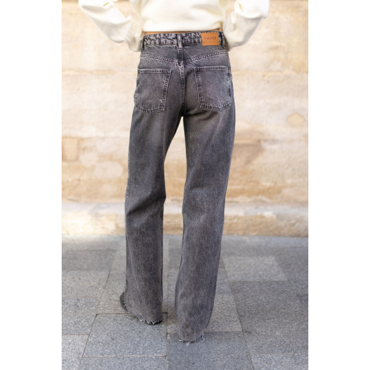 ДЖИНСИ WIDE LEG ГРАФІТ WL 528