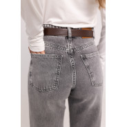 ДЖИНСИ WIDE LEG СІРІ WL 526