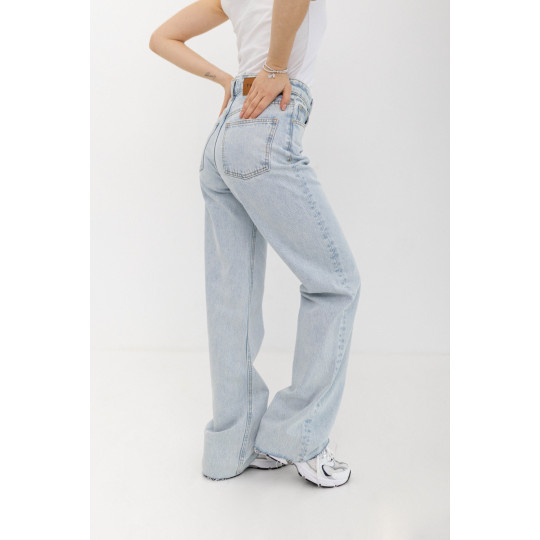 ДЖИНСИ WIDE LEG СВІТЛО БЛАКИТНІ WL 558