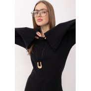 Сукня міні в рубчик DR009