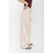 ДЖИНСИ WIDE LEG З ШВОМ СВІТЛИЙ БЕЖ WL 551