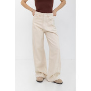 ДЖИНСИ WIDE LEG З ШВОМ СВІТЛИЙ БЕЖ WL 551