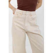 ДЖИНСИ WIDE LEG З ШВОМ СВІТЛИЙ БЕЖ WL 551