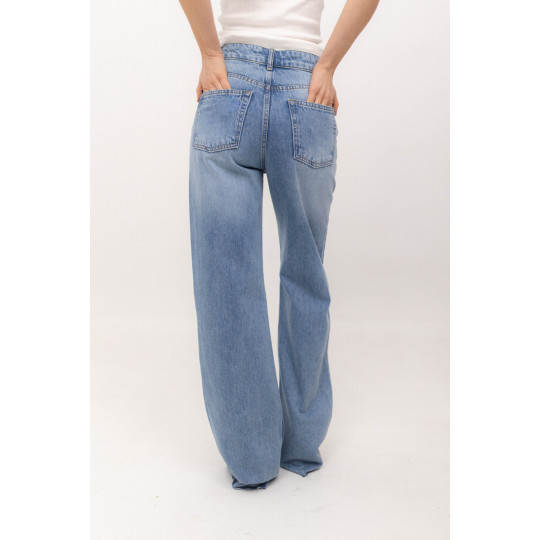 ДЖИНСИ WIDE LEG БЛАКИТНИЙ WL 539