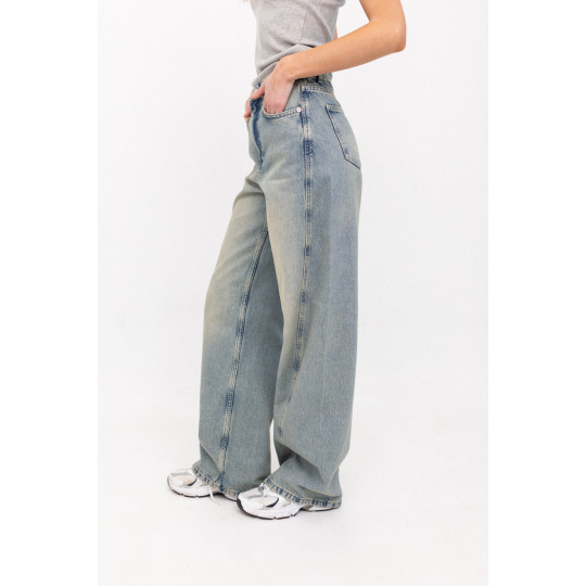 ДЖИНСИ WIDE LEG БЛАКИТНІ З ШВОМ WL 547