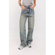 ДЖИНСИ WIDE LEG БЛАКИТНІ З ШВОМ WL 547