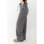 ДЖИНСИ WIDE LEG З ПОЯСОМ СІРИЙ WL 542