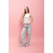 ДЖИНСИ WIDE LEG З ПОНИЖЕНОЮ ТАЛІЄЮ БЛАКИТНО-ВІНТАЖНИЙ WL 543